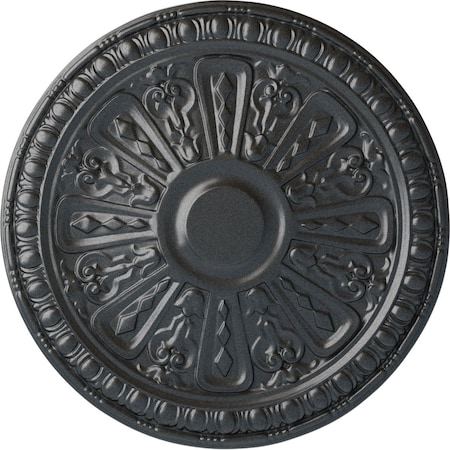Raymond Ceiling Medallion (Fits Canopies Up To 5 3/8), Hand-Painted Pewter, 18OD X 1 1/4P
